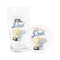 Dad Me to You Bear Pint Glass & Coaster Gift Set Extra Image 2 Preview